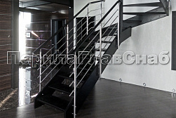 Четырёх и многоригельные перила и ограждения в Екатеринбурге. Готовые проекты ПерилаГлавСнаб - фото 2