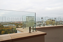 Цельностеклянные ограждения на несущем стекле в Екатеринбурге. Готовые проекты ПерилаГлавСнаб - фото 21