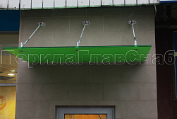 Стеклянные козырьки на вантах в Екатеринбурге. Готовые проекты ПерилаГлавСнаб - фото 13