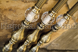 Латунные перила под золото в Екатеринбурге. Готовые проекты ПерилаГлавСнаб - фото 12