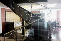 Цельностеклянные ограждения на несущем стекле в Екатеринбурге. Готовые проекты ПерилаГлавСнаб - фото 4