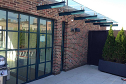 Консольные козырьки и навесы в Екатеринбурге. Готовые проекты ПерилаГлавСнаб - фото 13