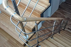 Ограждения из нержавеющей стали с тремя ригелями в Екатеринбурге. Готовые проекты ПерилаГлавСнаб - фото 7