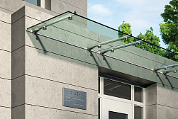 Консольные козырьки и навесы в Екатеринбурге. Готовые проекты ПерилаГлавСнаб - фото 8