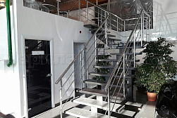 Перила для лестниц из металла в Екатеринбурге. Готовые проекты ПерилаГлавСнаб - фото 18