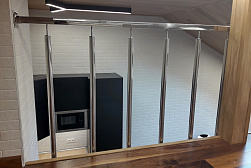 Ограждения и перила без ригелей из нержавеющей стали (без заполнения) в Екатеринбурге. Готовые проекты ПерилаГлавСнаб - фото 12 Ограждения и перила без ригелей из нержавеющей стали (без заполнения) в Екатеринбурге. Готовые проекты ПерилаГлавСнаб - фото 12