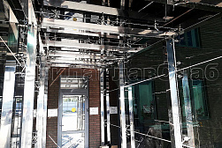 Стеклянные козырьки на спайдерах в Екатеринбурге. Готовые проекты ПерилаГлавСнаб - фото 3