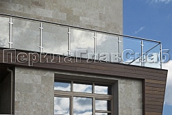 Ограждения из нержавейки со стеклом в Екатеринбурге. Готовые проекты ПерилаГлавСнаб - фото 17