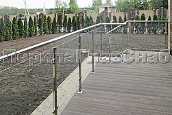 Ограждения из нержавейки со стеклом в Екатеринбурге. Готовые проекты ПерилаГлавСнаб - фото 21