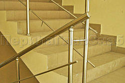 Перила и ограждения из нержавеющей стали с двумя ригелями в Екатеринбурге. Готовые проекты ПерилаГлавСнаб - фото 10