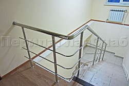 Ограждения из нержавеющей стали с тремя ригелями в Екатеринбурге. Готовые проекты ПерилаГлавСнаб - фото 14